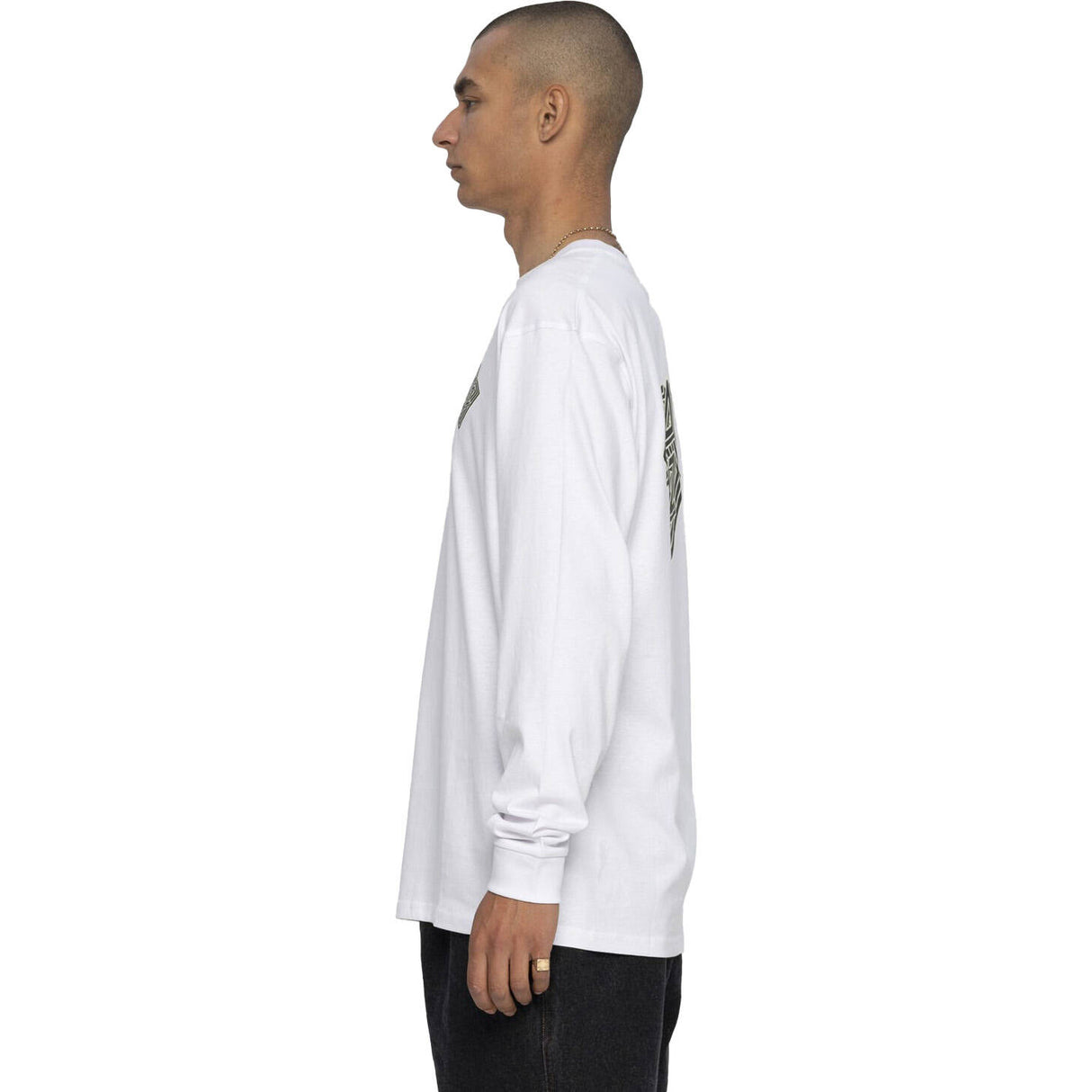 Santa Cruz Solitaire Dot L/S T Shirt - White