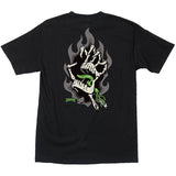 Santa Cruz x Creature Saints And Sinners Hand T Shirt - Black
