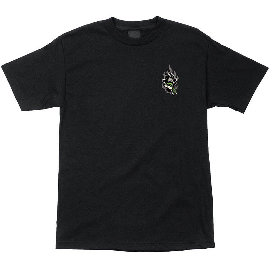 Santa Cruz x Creature Saints And Sinners Hand T Shirt - Black