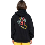 Santa Cruz Hand In Colour Chest Hoodie - Black