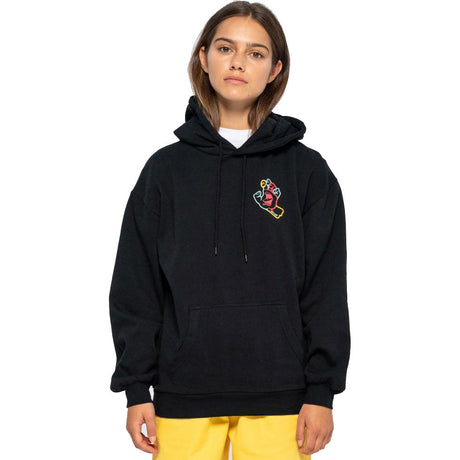 Santa Cruz Hand In Colour Chest Hoodie - Black