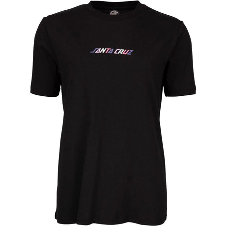 Santa Cruz Oval Flame Dot Fusion Womens T Shirt - Black