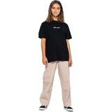 Santa Cruz Oval Flame Dot Fusion Womens T Shirt - Black