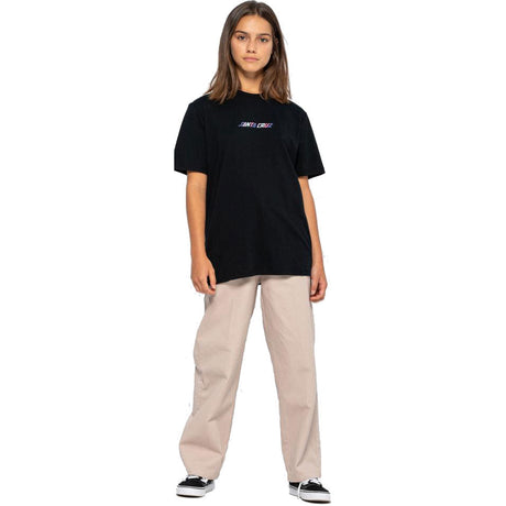 Santa Cruz Oval Flame Dot Fusion Womens T Shirt - Black