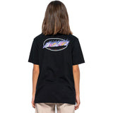 Santa Cruz Oval Flame Dot Fusion Womens T Shirt - Black