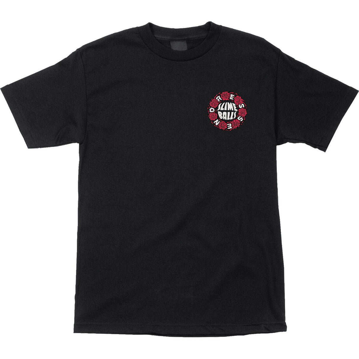Santa Cruz Slime Balls Dressen Slime Roses T Shirt - Black