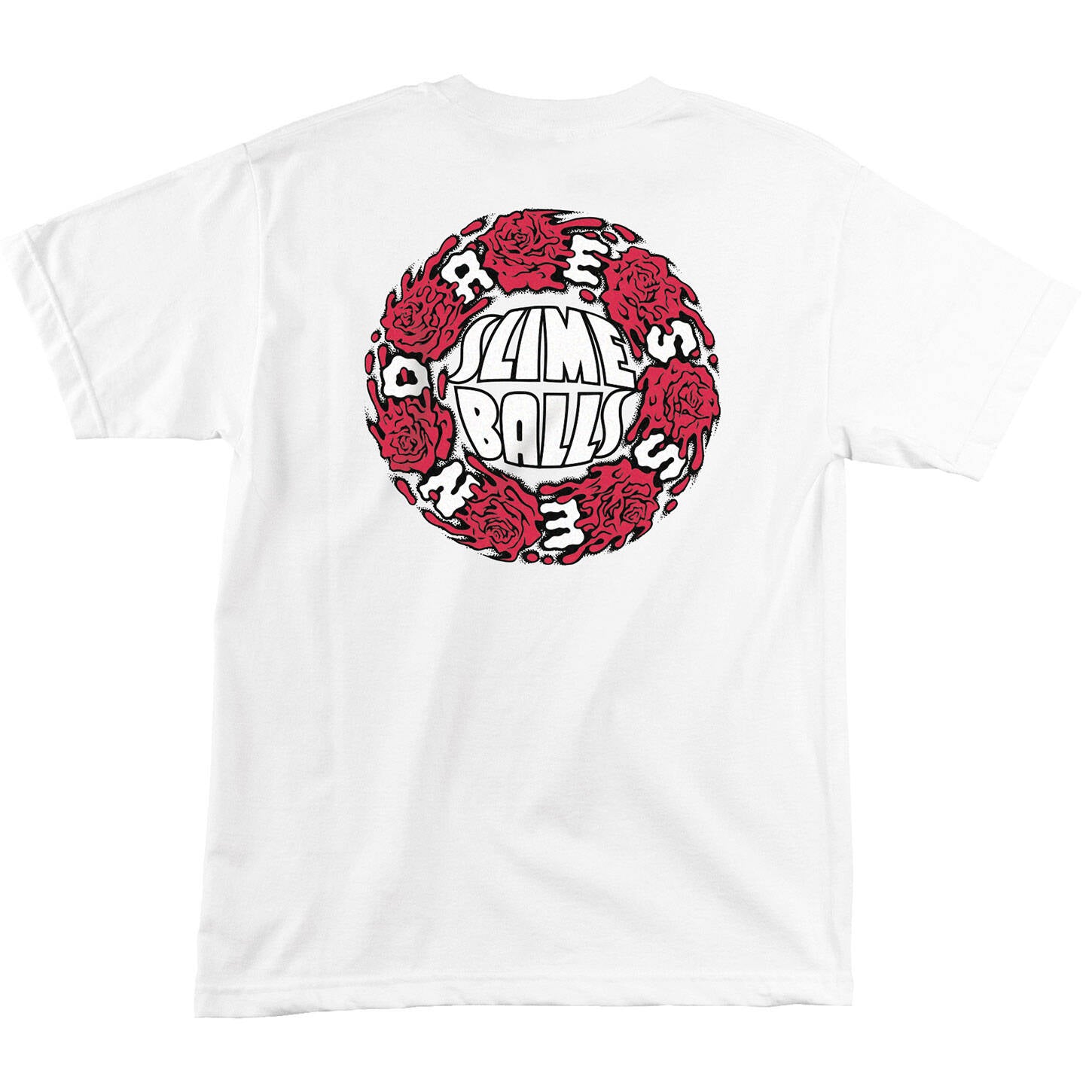 Santa Cruz Slime Balls Dressen Slime Roses T Shirt - White