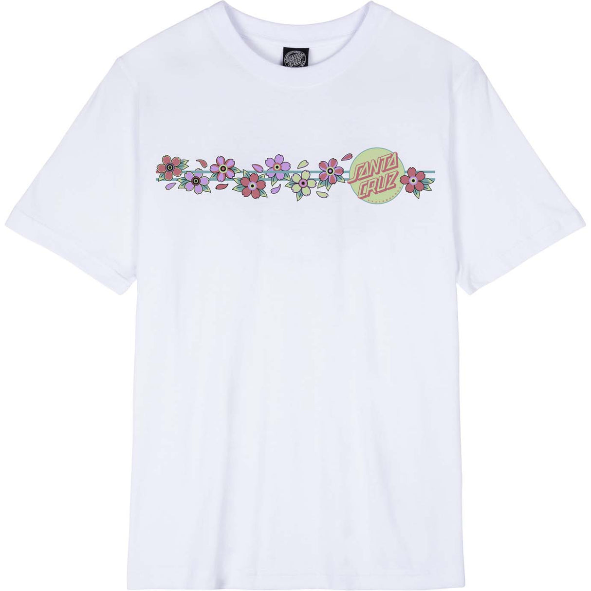 Santa Cruz Blooming Dot Womens T Shirt - White