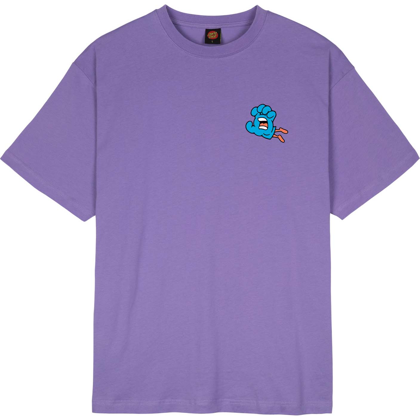 Santa Cruz Chisel Hand T Shirt - Soft Purple