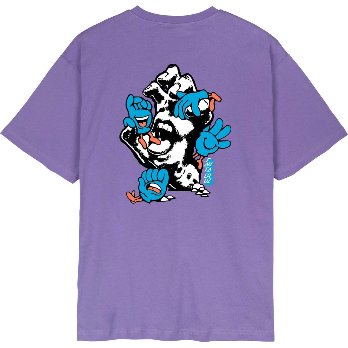 Santa Cruz Chisel Hand T Shirt - Soft Purple