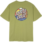 Santa Cruz Cliff View Dot T Shirt - Bay Leaf