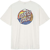 Santa Cruz Cliff View Dot T Shirt - Optic White