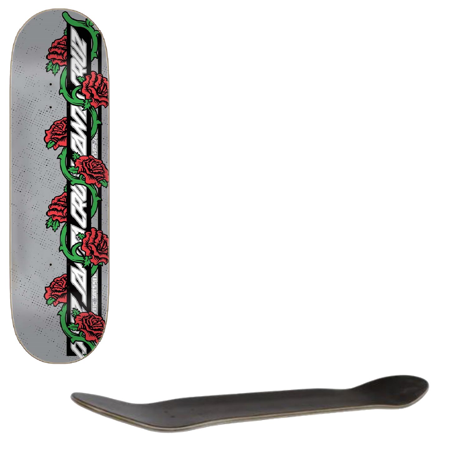 Santa Cruz Everslick Rose Vine Skateboard Deck - Dressen 8.5"