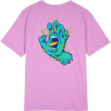 Santa Cruz Inferno Strip Hand Womens T Shirt - Violet Tulle