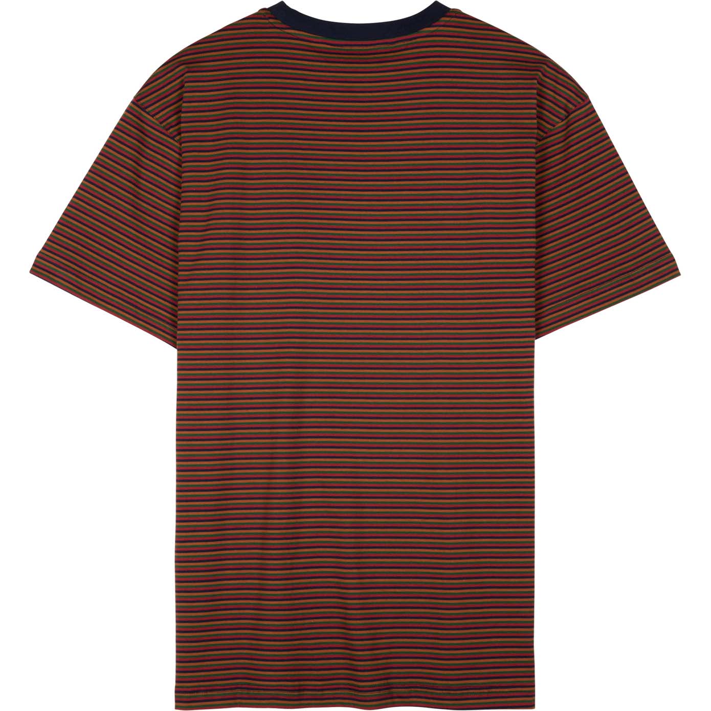 Santa Cruz 50th Opus Dot Chest T Shirt - Brown Stripe
