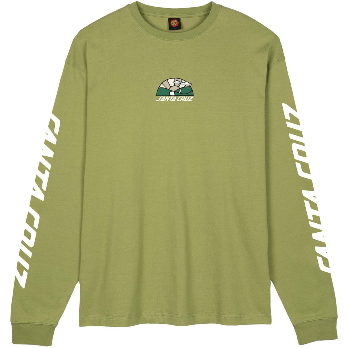Santa Cruz Pathway Longsleeve T Shirt - Bay Leaf