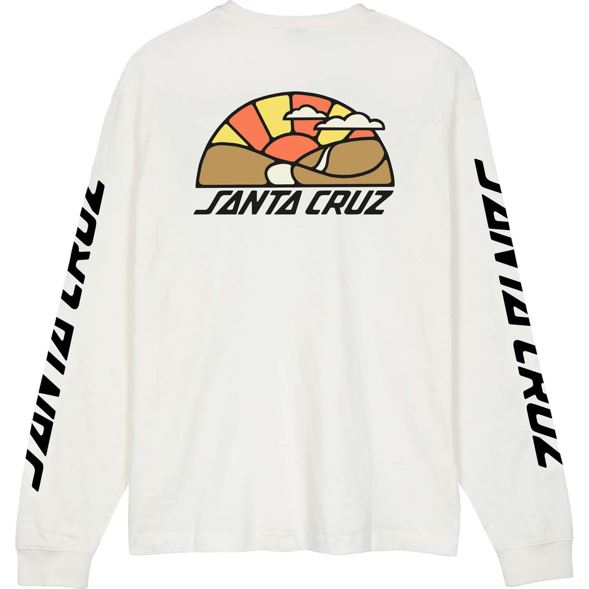 Santa Cruz Pathway Longsleeve T Shirt - Optic White