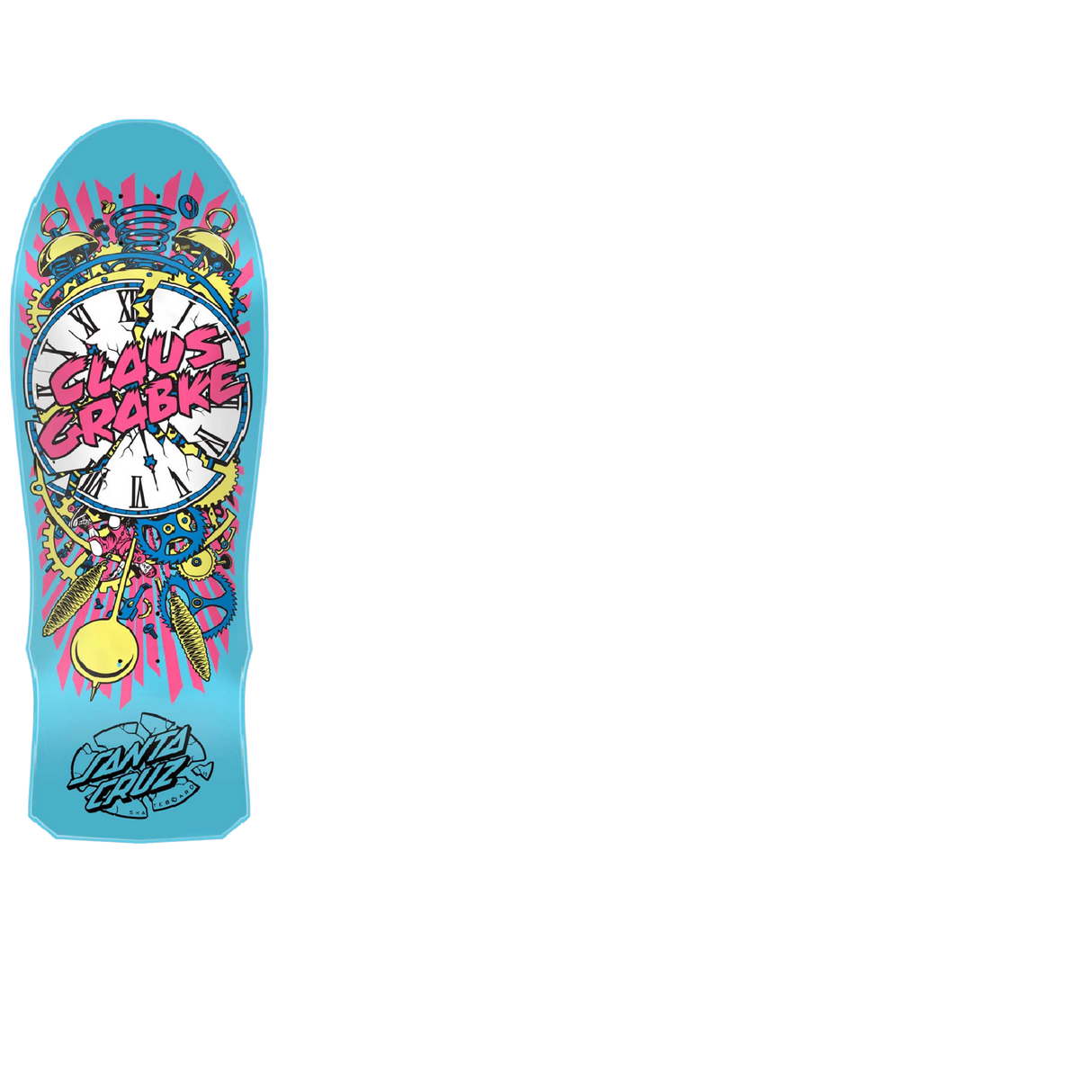 Santa Cruz Reissue Exploding Clock Skateboard Deck - Grabke 10"