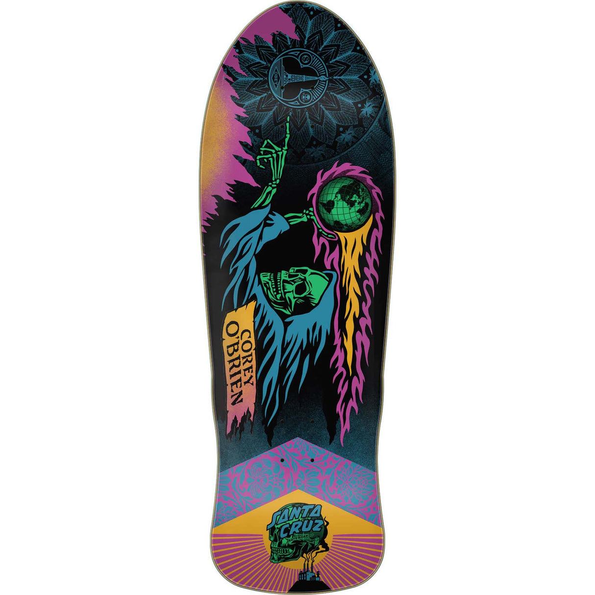 Santa Cruz Reissue Reaper Skateboard Deck - OBrien 9.85"