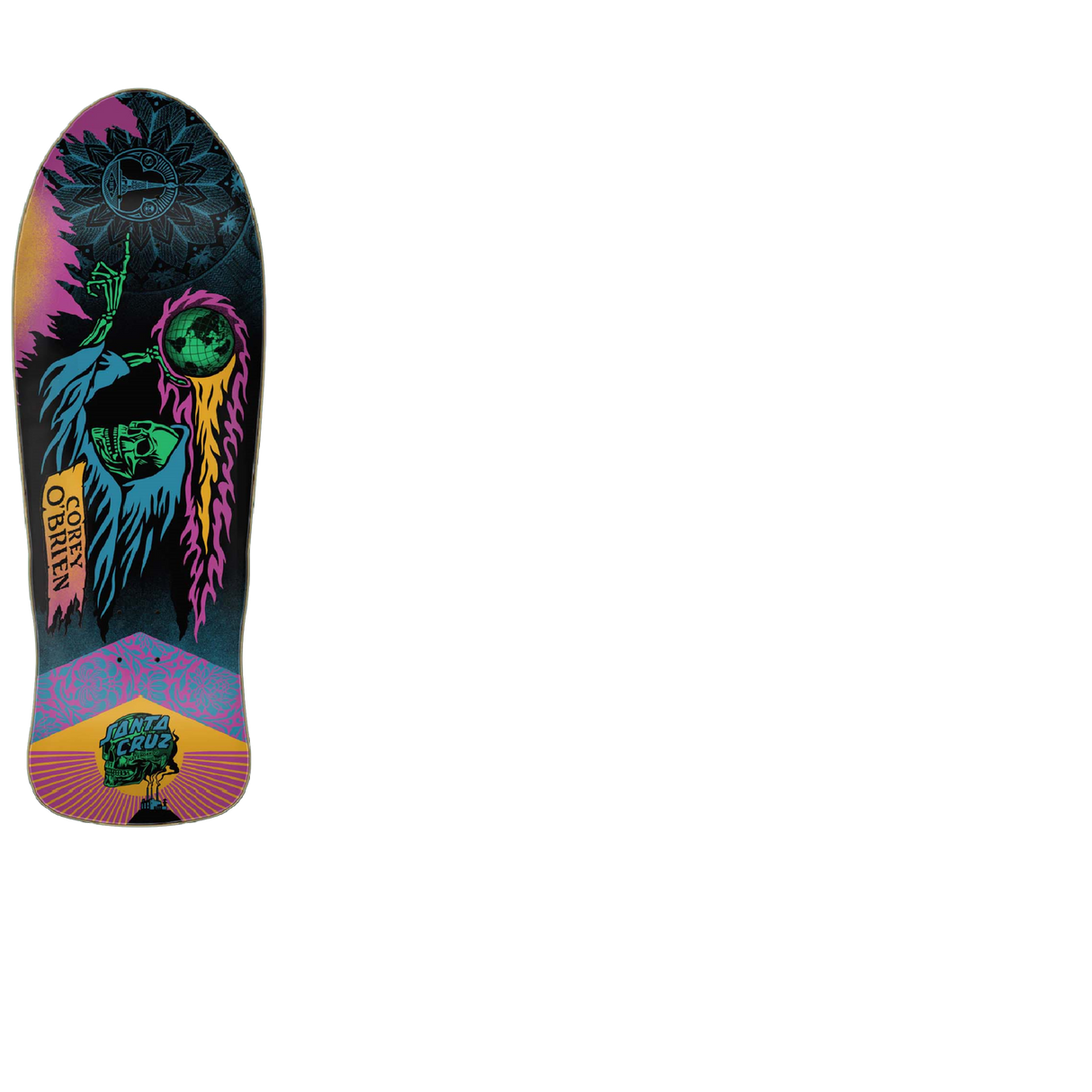 Santa Cruz Reissue Reaper Skateboard Deck - OBrien 9.85"