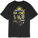 Santa Cruz Rise 'N Shine Front T Shirt - Black
