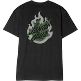 Santa Cruz Ultimate Flame Dot T Shirt - Black