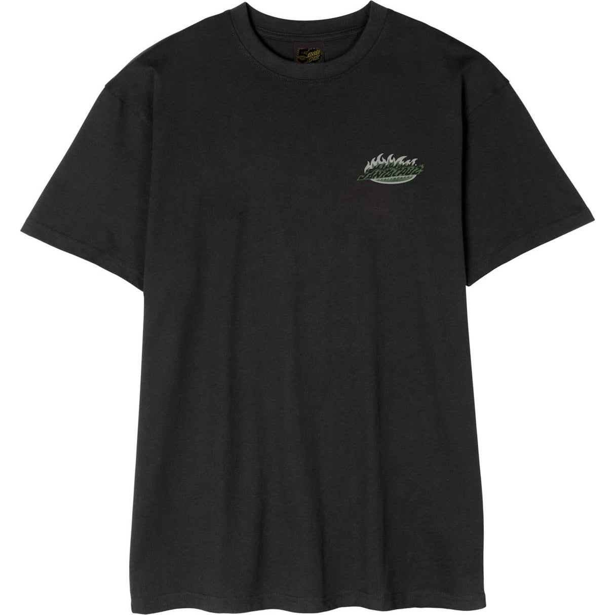 Santa Cruz Ultimate Flame Dot T Shirt - Black
