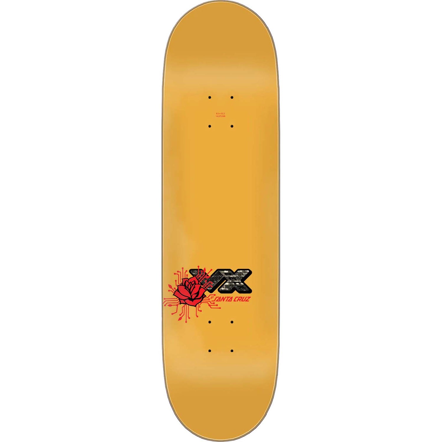 Santa Cruz VX Duo Skateboard Deck - Wooten 8.5"