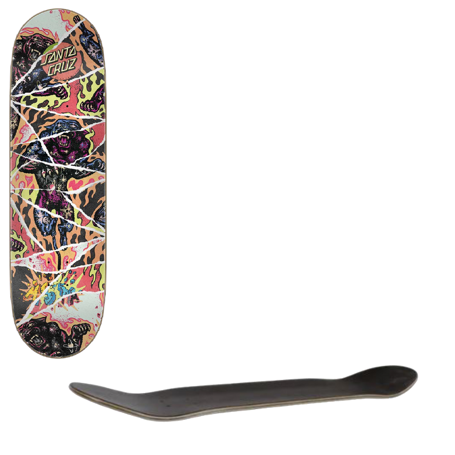 Santa Cruz VX Everslick Misprint Cosmic Skateboard Deck - Asta 8"