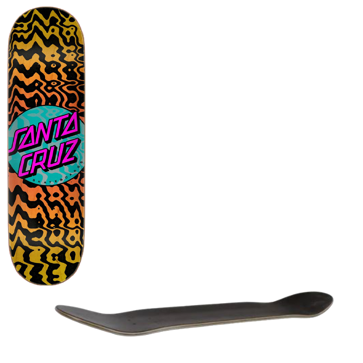 Santa Cruz Zebra Marble Dot Skateboard Deck 8.125"