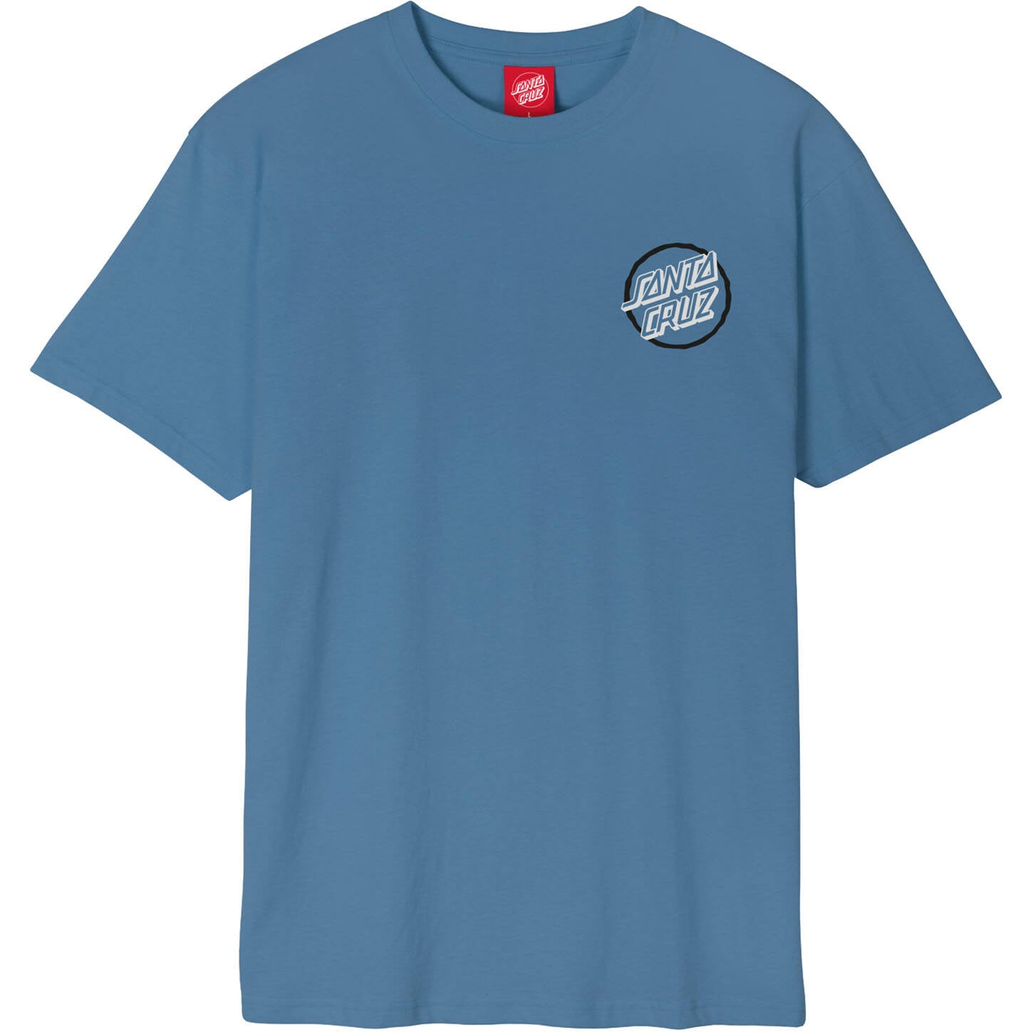 Santa Cruz Breaker Check Opus Dot T Shirt - Dusty Blue