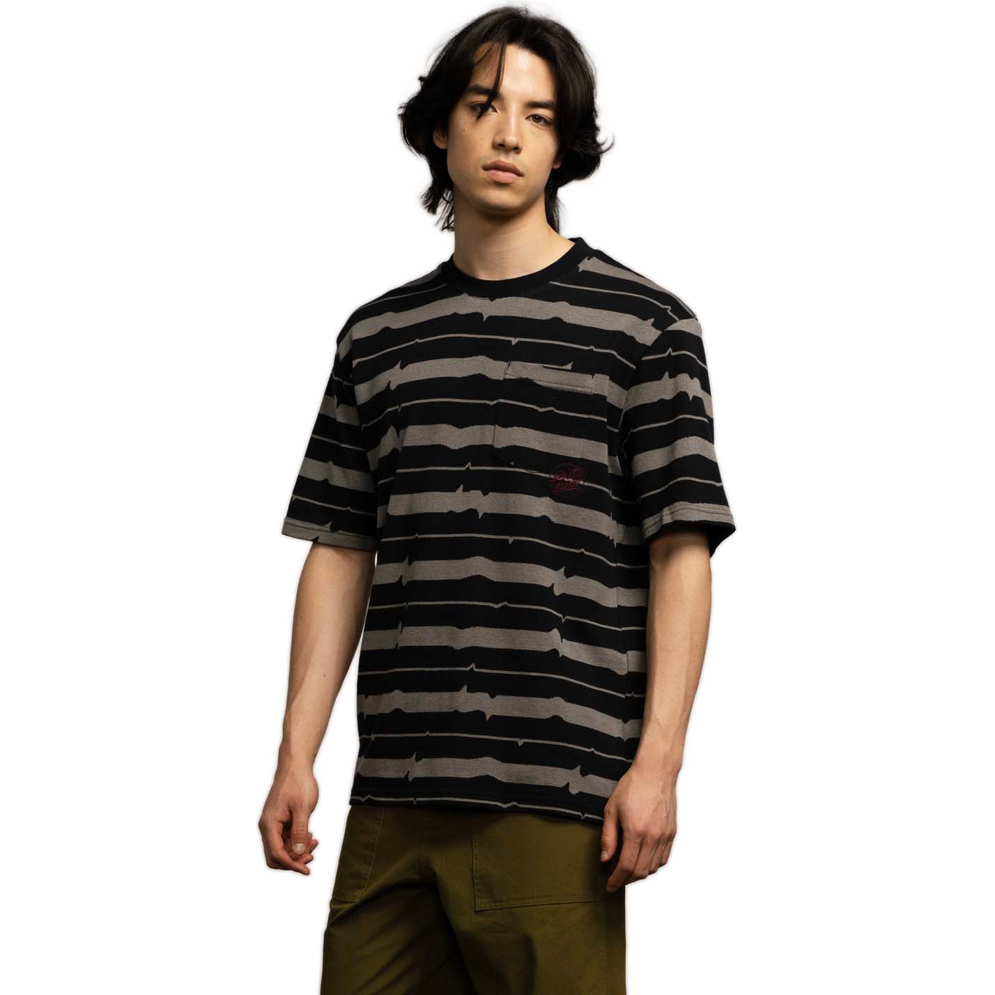 Santa Cruz Custom Fracture T Shirt - Black/Grey