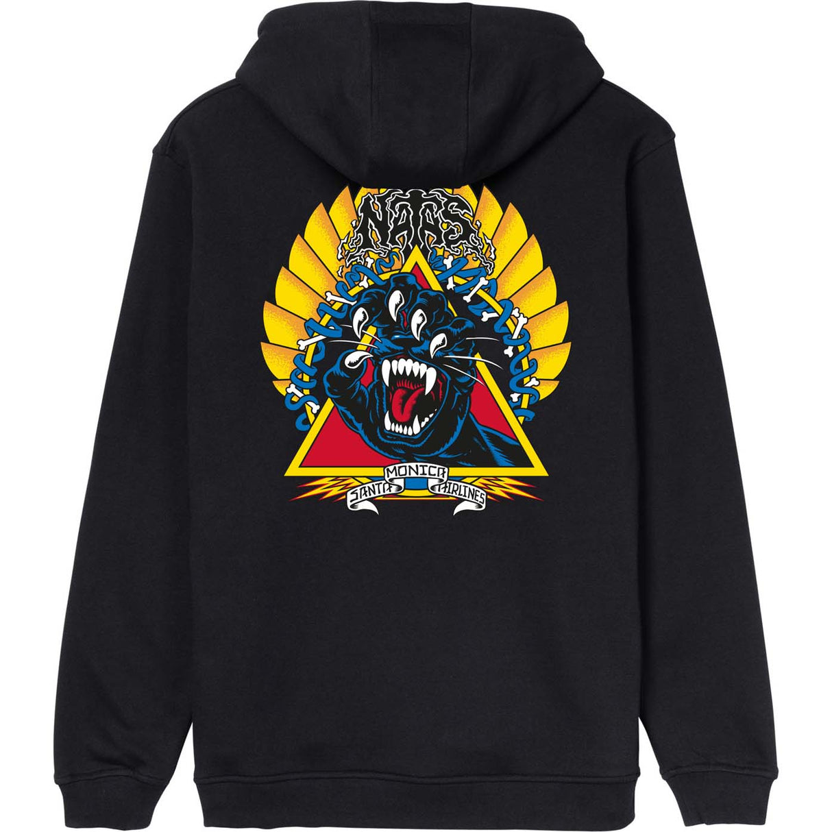 Santa Cruz Natas Screaming Panther Hoodie - Black