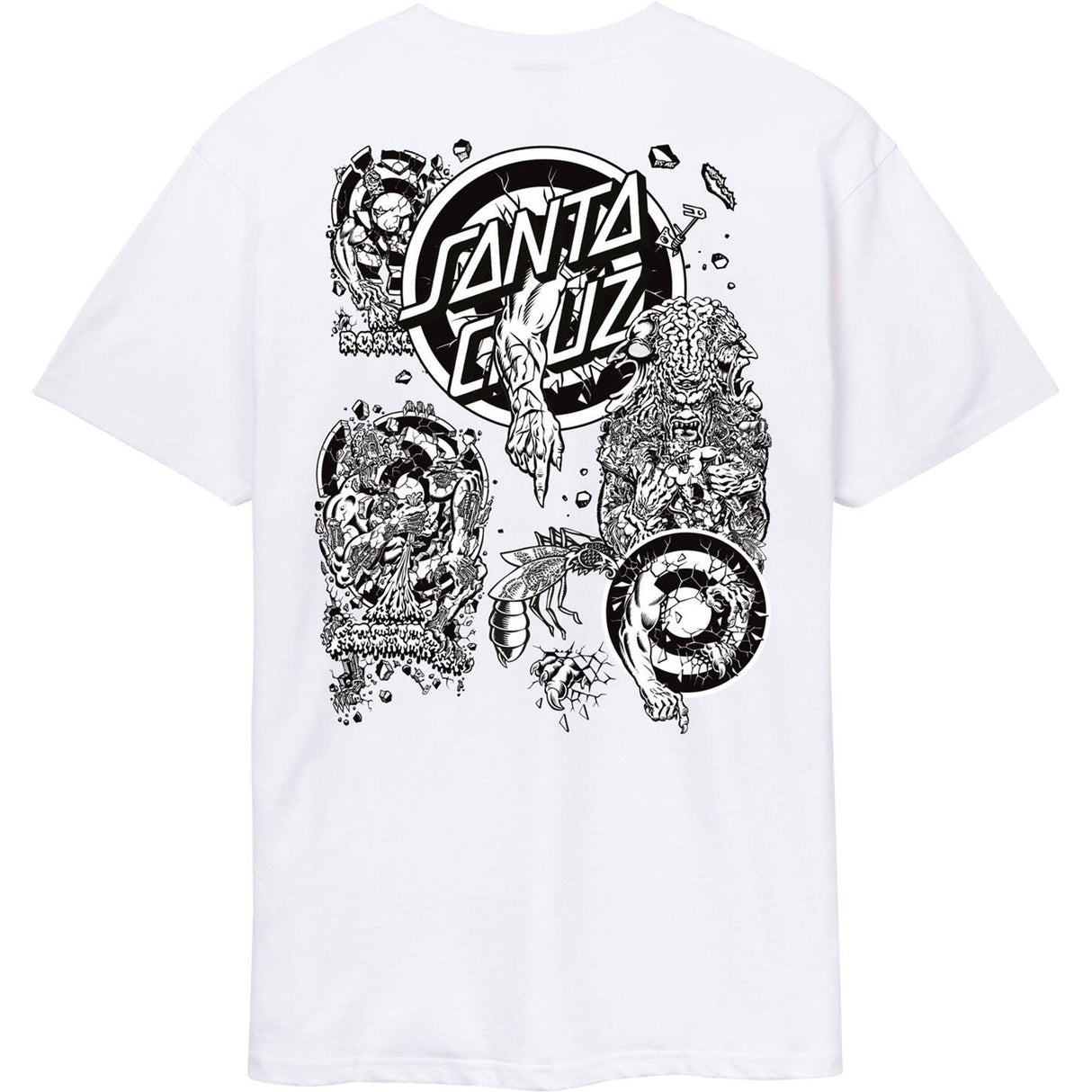 Santa Cruz Roskopp Evo 2 T Shirt - White