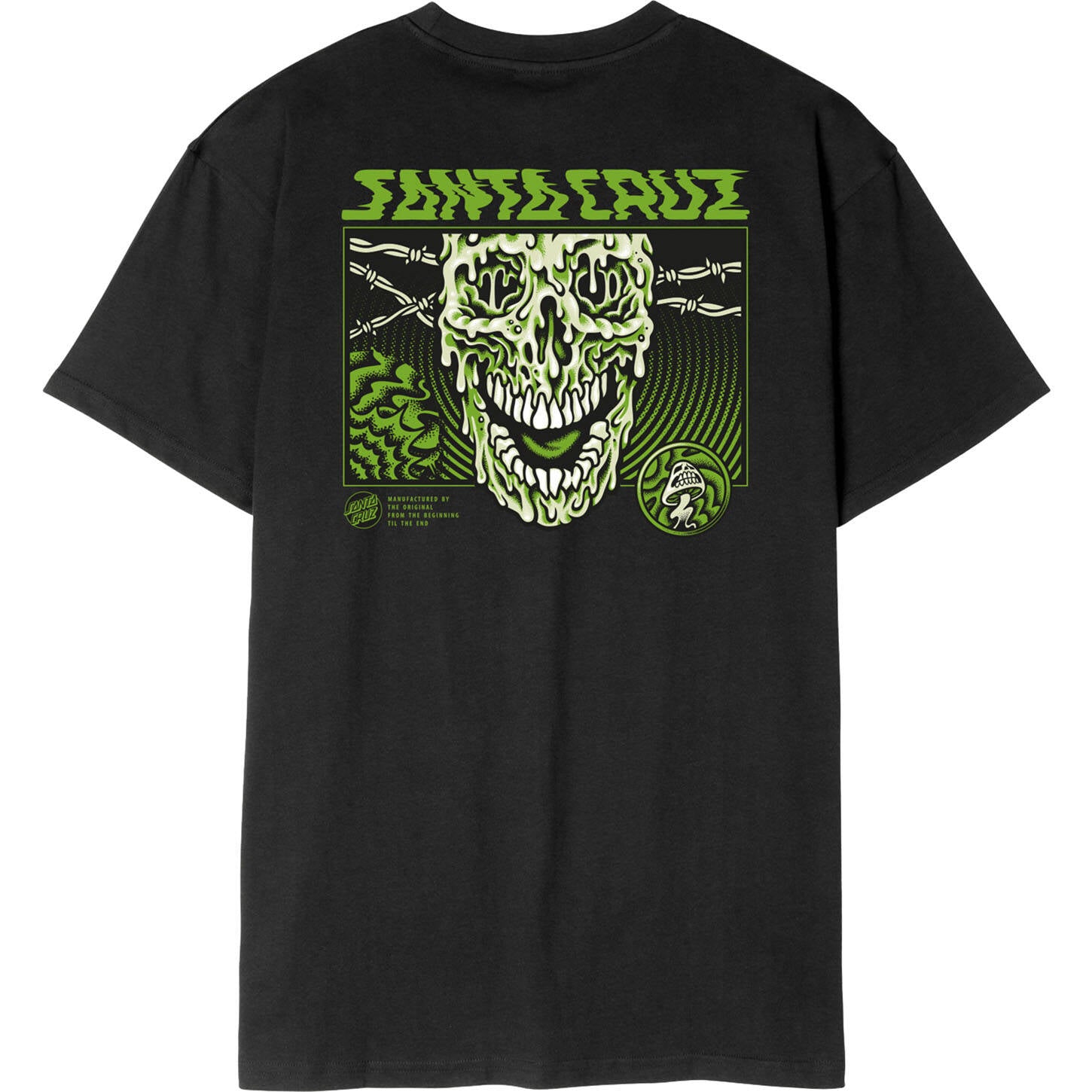 Santa Cruz Toxic Skull T Shirt - Black