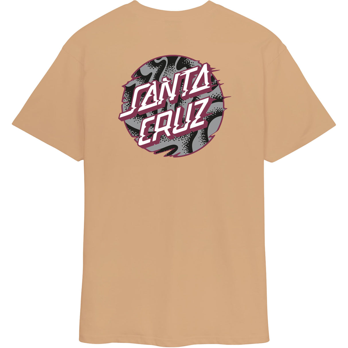 Santa Cruz Vivid Slick Dot T Shirt - Taupe