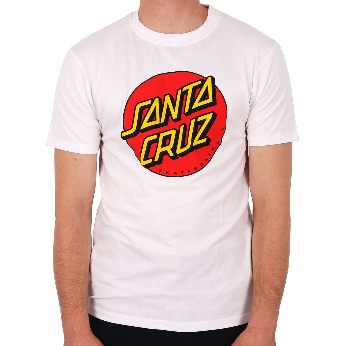 Santa Cruz Classic Dot T Shirt - White