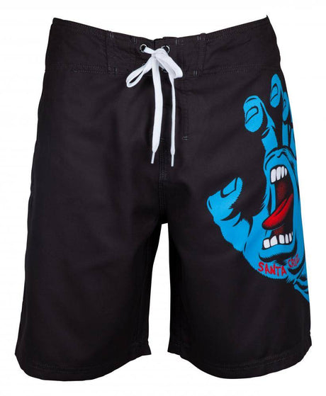 Santa Cruz Screaming Hand Board Shorts - Black 28in Waist