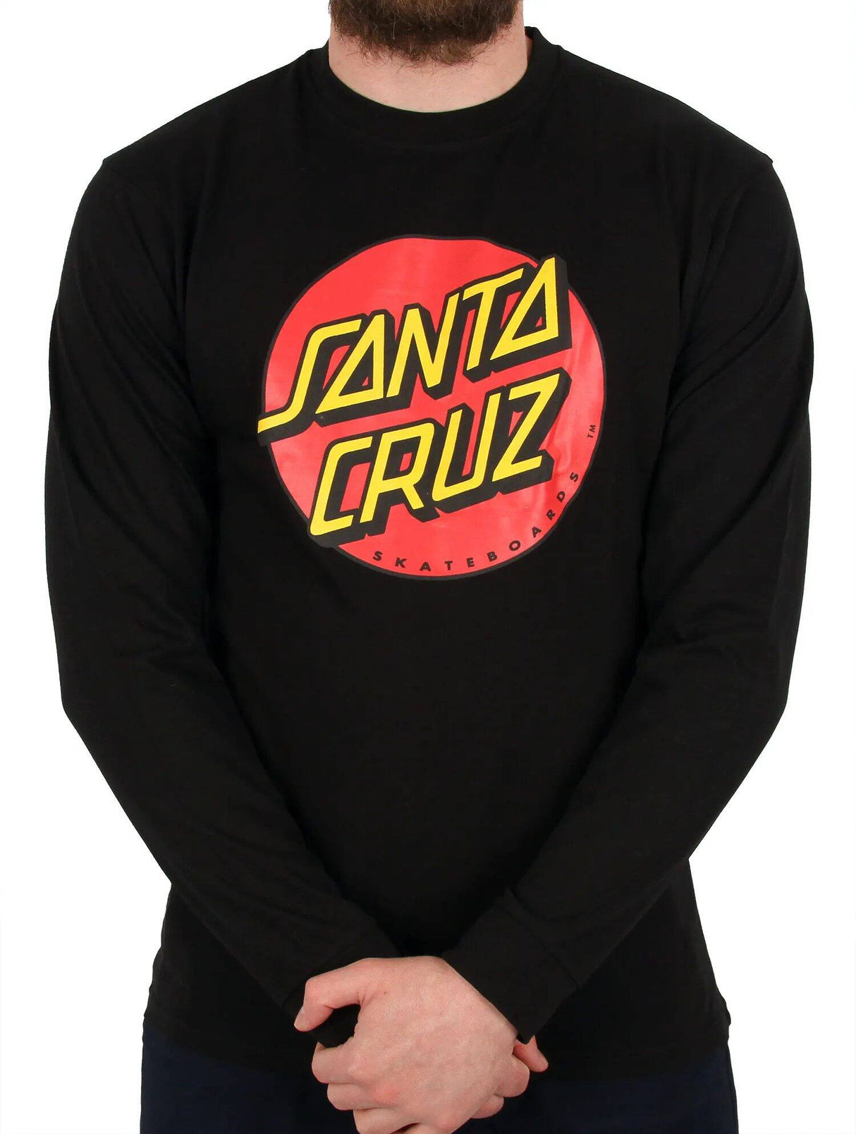 Santa Cruz Classic Dot Longsleeve T-Shirt - Black SML