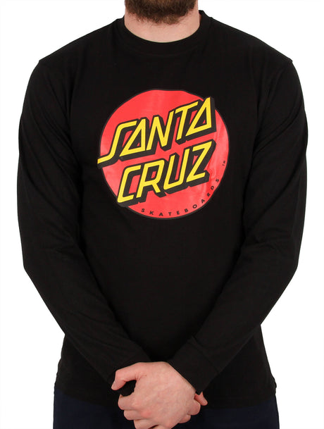 Santa Cruz Classic Dot Longsleeve T-Shirt - Black XL