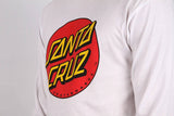 Santa Cruz Classic Dot Long Sleeve T Shirt - White