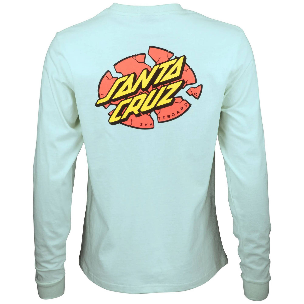 Santa Cruz Womens Broken Dot Long Sleeve T Shirt - Barely Blue