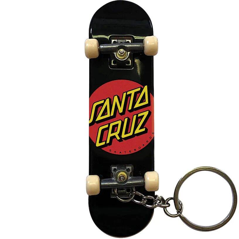 Santa Cruz Classic Dot Fingerboard Key Ring - Black