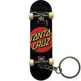 Santa Cruz Classic Dot Fingerboard Key Ring - Black