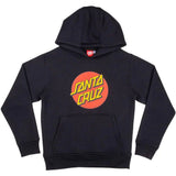 Santa Cruz Youth Classic Dot Hoodie - Black