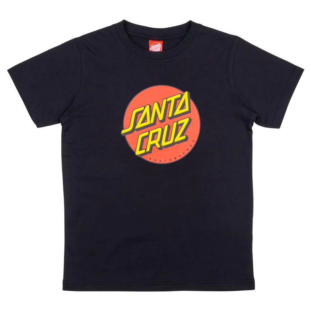 Santa Cruz Youth Classic Dot T Shirt - Black