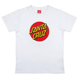 Santa Cruz Youth Classic Dot T Shirt - White
