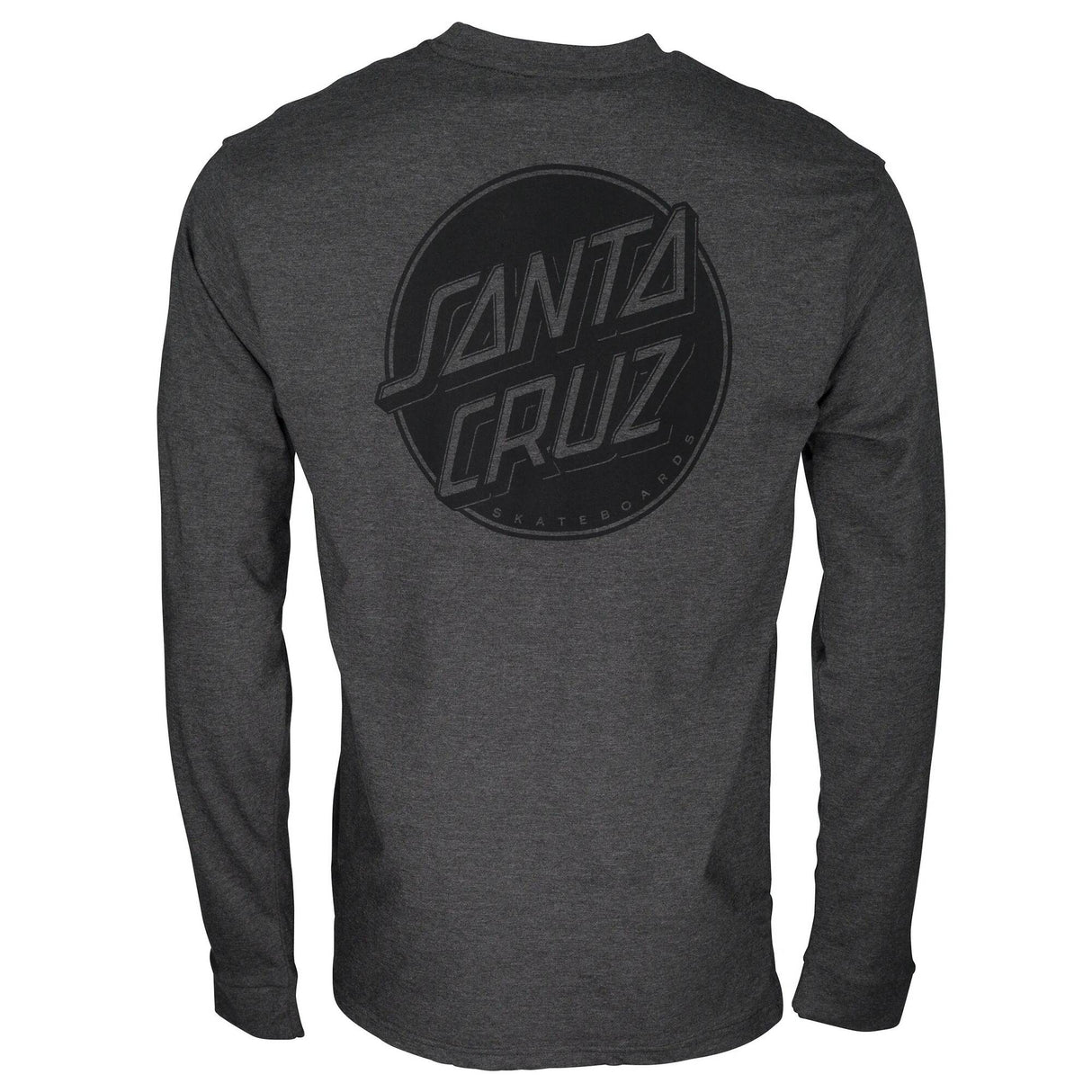 Santa Cruz Contra Dot Mono Long Sleeve T Shirt - Charcoal Heather