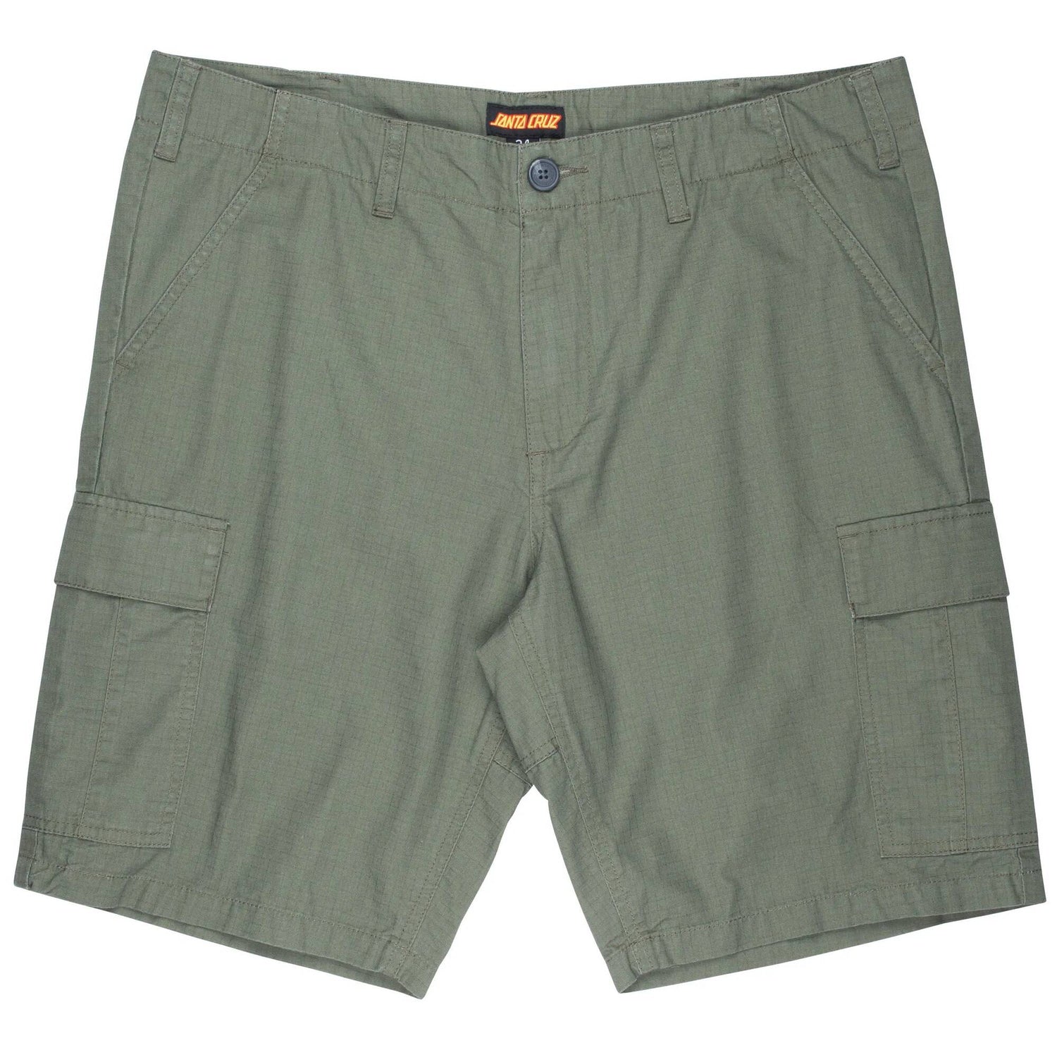 Santa Cruz Defeat Work Shorts - Military Green