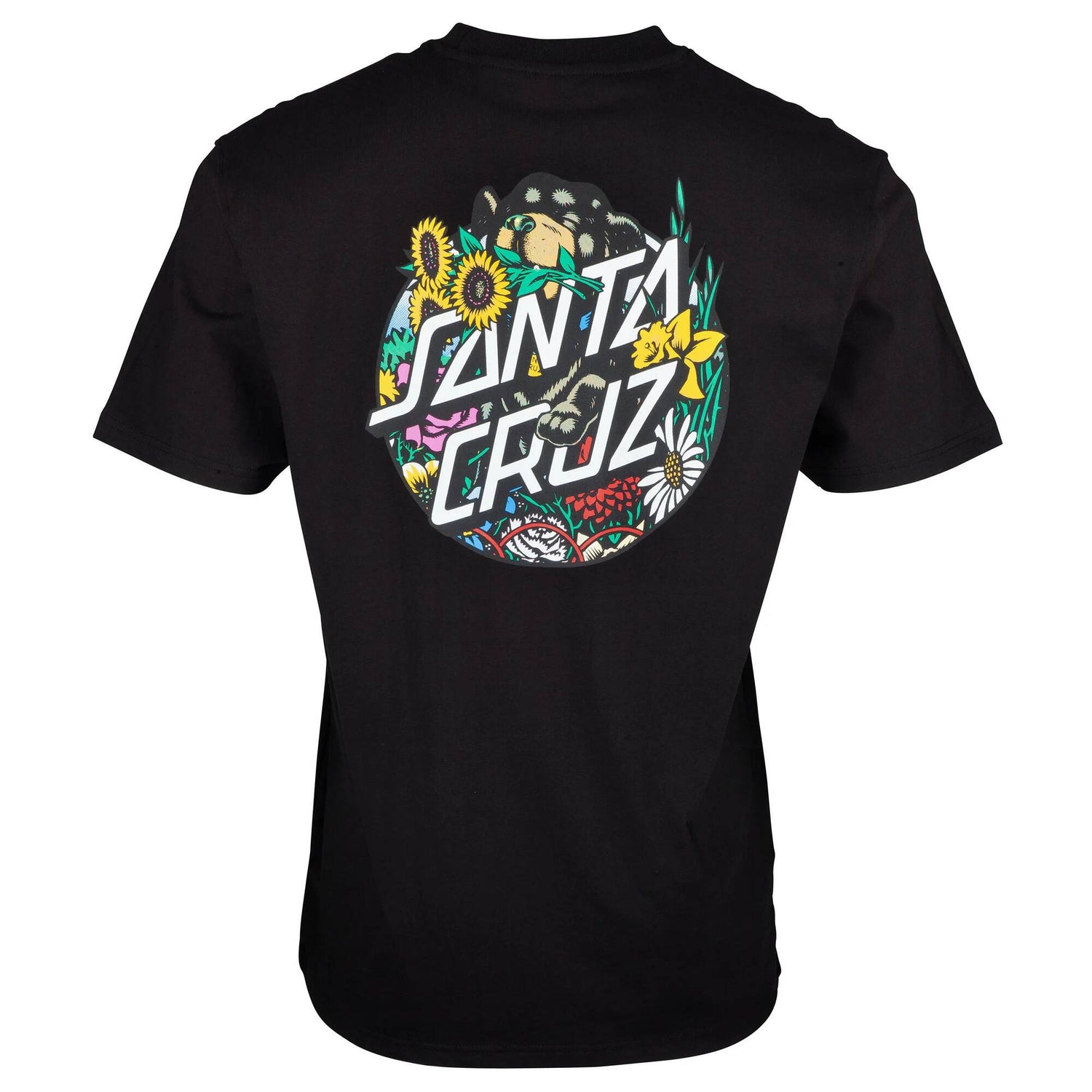 Santa Cruz Dressen Pup Dot Chest T Shirt - Black